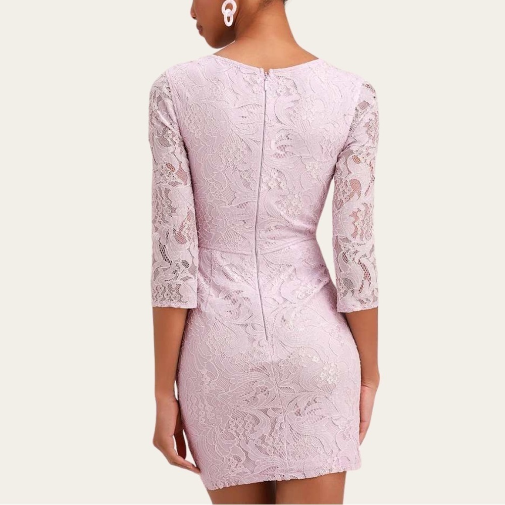 Lulus All For You Lavender Lace Bodycon Dress - Picture 2 of 7